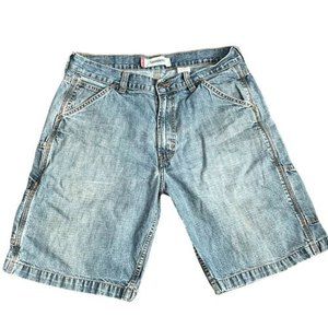 MARKDOWN 🤩 Levi's Men's Carpenter Denim Shorts Size 34 Blue Jean Red Tab